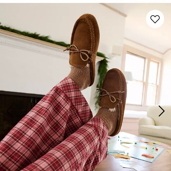 Madewell Suede Moccasin Stuff Slippers in Dried Cedar Size 5 - Picture 3 of 12